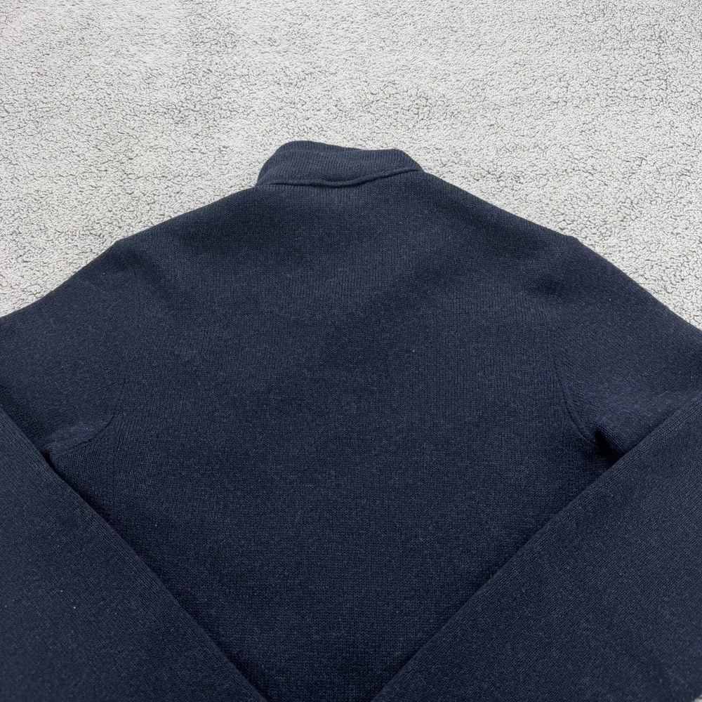Patagonia Better Sweater Jacket Boys Medium 10 Navy Blue Zip Pockets Fleece Cozy